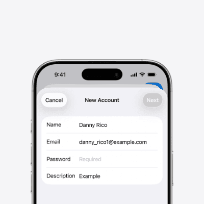 Email Contact Form Screen